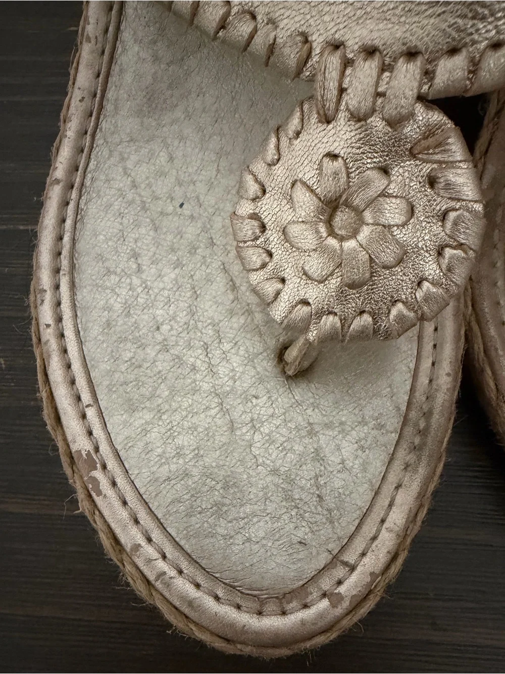 Jack Rodgers Metallic Gold Wedge